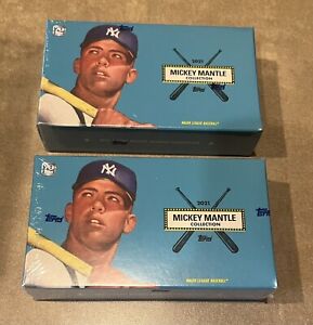 2021 Topps X Mickey Mantle Collection Baseball - Sealed Box - Lot of 2