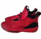 Air Jordan 33 XXXIII University Red Sneakers Men Size 12 Red Black AQ8830-600