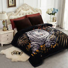 Tiger Mink Heavy Blanket Thick Warm Winter King Size Blanket 85