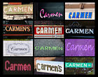 CARMEN Name Poster featuring actual sign photos