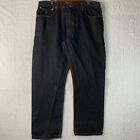 Rocawear Jeans Mens Size 38/32 Cotton RN#106830 Black Straight Leg