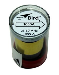 Bird 43 Wattmeter Element 1000A  25-60 MHz 1000 Watts (New)