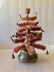 vintage bottle brush tree pink rotating music pink Christmas tree