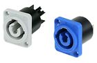 2 Pack - Neutrik NAC3MPB-1 + NACMPA-1 PowerCON In/Out Panel Mount Connectors