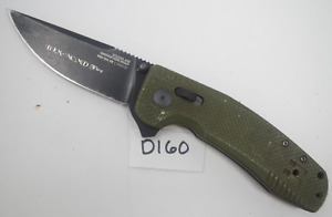 New ListingSOG SOG-TAC XR Pocket Knife Ultra-Grip OD Green G-10 Cryo D2 Plain Edge Flipper
