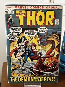 The Mighty Thor #204 (Marvel Comics, 1972) Regular Edition Bronze Age VG/FN