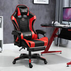 [LUMBAR SUPPORT+FOOTREST] Reclinable Gaming Chair Ergonomic Computer Swivel Seat