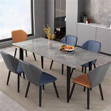 Slate Dining Table Rectangular Kitchen Table Breakfast Furniture for 6-Person US