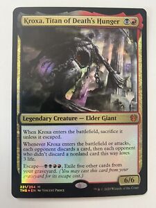 Kroxa, Titan Of Death’s Hunger *FOIL PROMO* MTG THB NM PW Stamp Combine Shipping