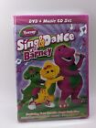 2009 Barney Sing And Dance Rare DVD AND Sing & Dance MUSIC CD VTG TWO DISC New