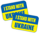 I stand with Ukraine sticker flag decal American car truck decal window USA 2pk