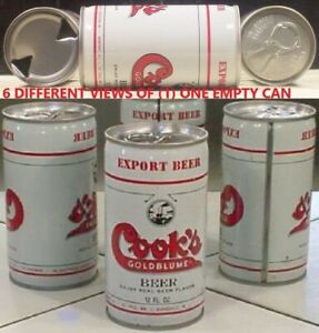 Cook's Goldblume Export Beer Steel Can G Heilman La Crosse Wisconsin 5 City K36