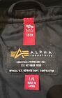 Alpha Industries MA-1 Quilted Bomber Flight Jacket L/G Black