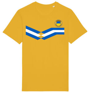Ukraine Strip T-Shirt 2024, Adults Kids Baby Family, Football Euro Shipping Gift
