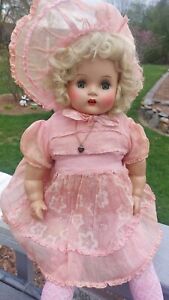New ListingVintage Composition Doll Wih A  Nice Blonde Wig