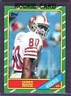 JERRY RICE ~ 1986 Topps Football Rookie Card RC #161 ~ Grade: EXCELLENT (B498)