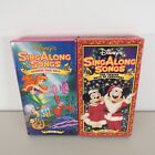 Lot of 2 Disney's Sing Along Songs -Little Mermaid, 12 Days Christmas (VHS Tape)