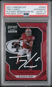 2021 Chronicles Playoff Trey Lance Signed RC PSA Authentic DNA AUTO 10 #70895261