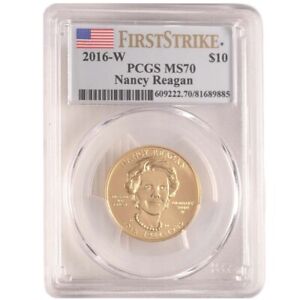 2016-W 1/2 oz US Mint Nancy Reagan Gold Coin MS70 (Varied Label, PCGS or NGC)