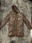 Danier Leather Belted Hooded  Trench Coat Men’s Size Medium