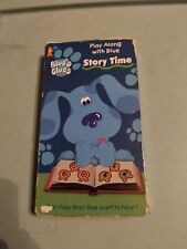 New ListingBlue’s Clues Story Time Play Along with Blue VHS Tape 1998 Nick Jr. Orange Tape