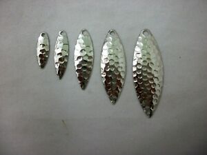 Willow Spinnerbait Blades (10 ct) Hammered Nickel Plated 5 sizes to choose from