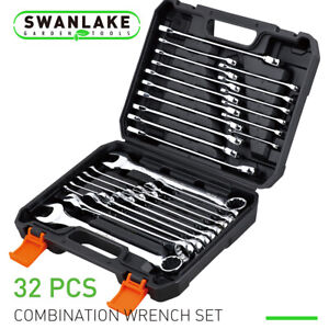 32PC Wrench Spanner Set SAE Metric 1/4