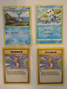 Pokémon TCG Card Lot Oshawott Dewott Gust of Wind