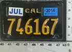 1963 California Black Motorcycle License 1960s 1970s Sticker 746167 DMV CLEAR