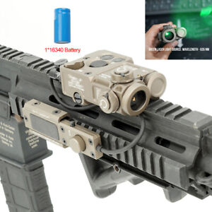 Aiming Laser PEQ Green IR Laser Sight with KV-D2 Reset to Zero Switch TAN color