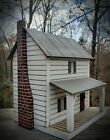 Dollhouse , Primitive Farmhouse , 1:24 , Miniatures , Worn White , Doll House
