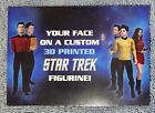 RARE 2014 Houston Wondercon Cubify  Promo Card  ref Star Trek 3D Figure. sdcc