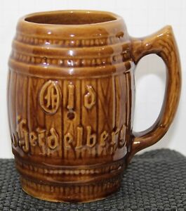 Val Blatz Brewing Co., Milwaukee, WI. Old Heidelberg Ceramic Beer Stein v 1930's