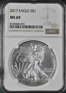 2017 American Silver Eagle NGC MS69 SE