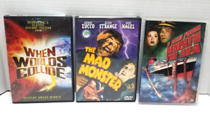 Lot of 3=B / Horror Thriller DVDs=MadMonster/When Worlds Collide/Beneath the Sea