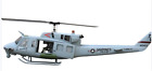 800 UH-1N ARF Navy RC Helicopter Fuselage 800 Size UH1N SM2.0 Grey KIT Version