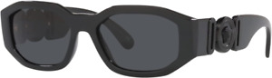 VERSACE VE4361 536087 53mm Black Dark  Men's Sunglasses Case and Box Included!!