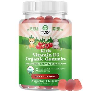 Organic Vitamin D Gummies for Kids - Vegan Kids Immunity Support Gummies