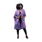 Handmade In Ghana African Ankara Print Casual Outfit Open Front Dress for Women