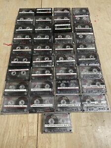 Huge Lot Of 37 Used Sony D90 / D60 Min Cassette Tapes Sold As Blank Recordable