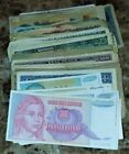 MIXED LOT 10 DIFFERENT WORLD PAPER MONEY BANKNOTES CURRENCY FOREIGN CIR & UNC