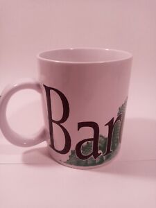Starbucks Coffee Cup Barcelona Spain City Mug Collector Series 18 Ounce Ceramic