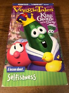 Veggie Tales King George And The Ducky VHS VCR Video Tape Used  Animation