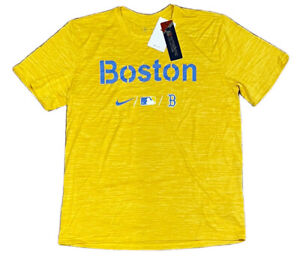 Boston Red Sox Nike Velocity Practice Performance City Edition T-Shirt; Men’s L