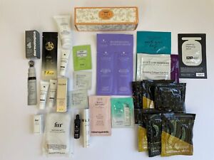 28 Piece Beauty Cosmetics Skincare Hair care Mix Assorted Mini Travel Sample NEW
