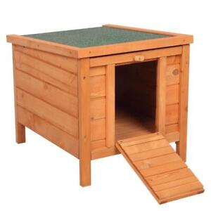 Cat House Outside Weatherproof Rabbit Hutch Small Wooden Small Pet House
