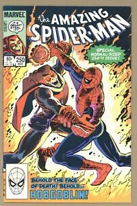 Amazing Spider-Man 250 (VFNM) J.R. Jr! Janson HOBGOBLIN Kingpin 1984 Marvel X891