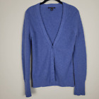 Banana Republic Womens Small Button Front Cardigan Sweater Blue Cashmere Blend