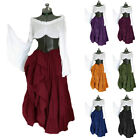 Womens Gothic Victorian Dress Vintage Renaissance Medieval Cosplay Fancy Costume