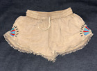 NEW Earthbound Trading Co. Boho Tribal Embroidered Women’s Shorts size Small